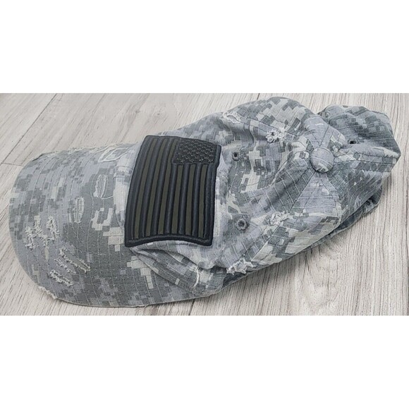 MG Fashions Unisex American Flag Cotton Distressed Baseball Cap - Picture 3 of 5